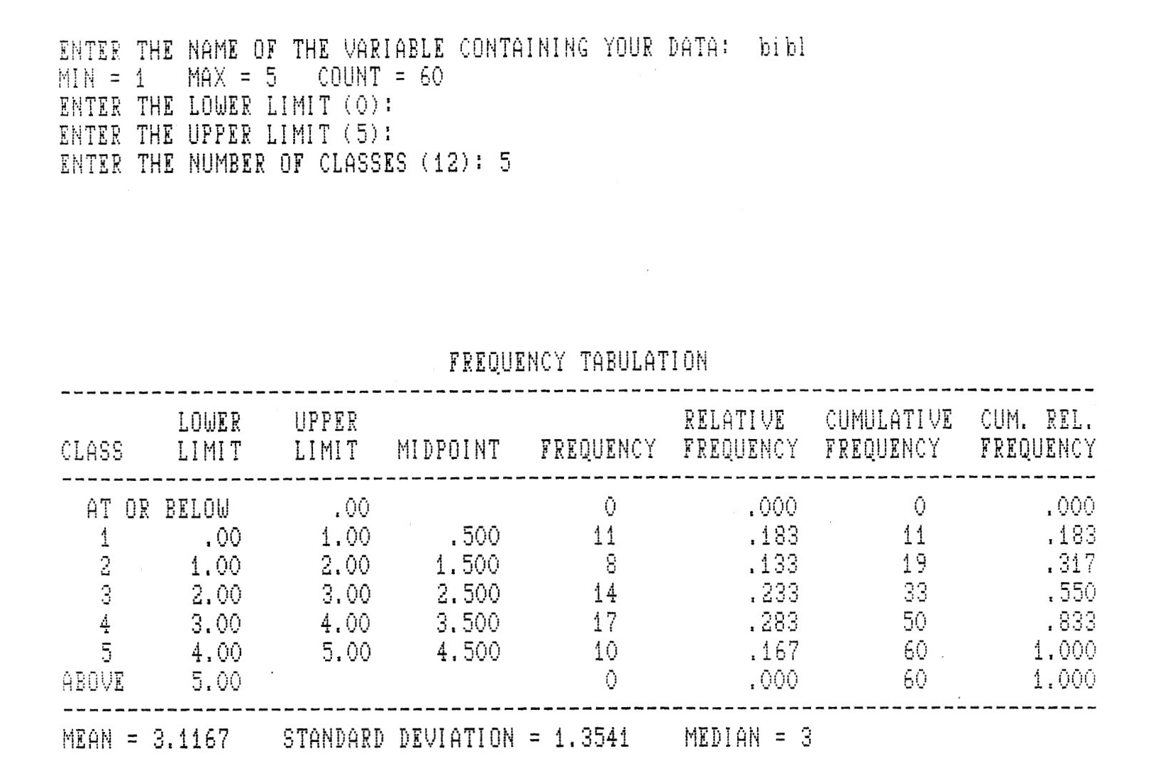 Fig. 13 - Analisi di frequenza della variabile bibl (tipo di bibliografia).