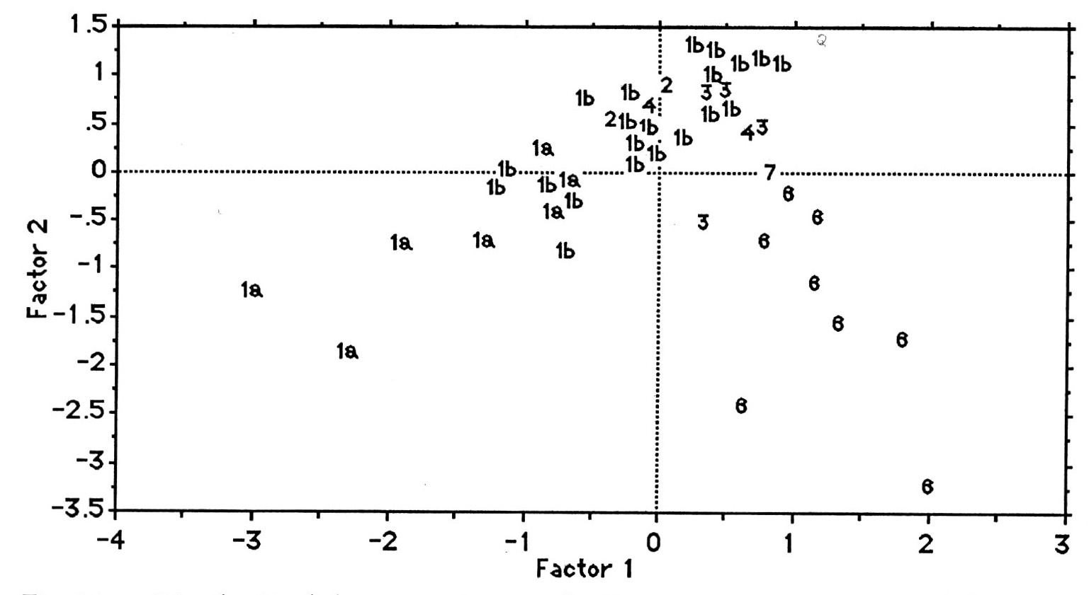 Fig. 13 - Distribución de los asentamientos de los Grupos I y VI durante e! Bronce Antiguo