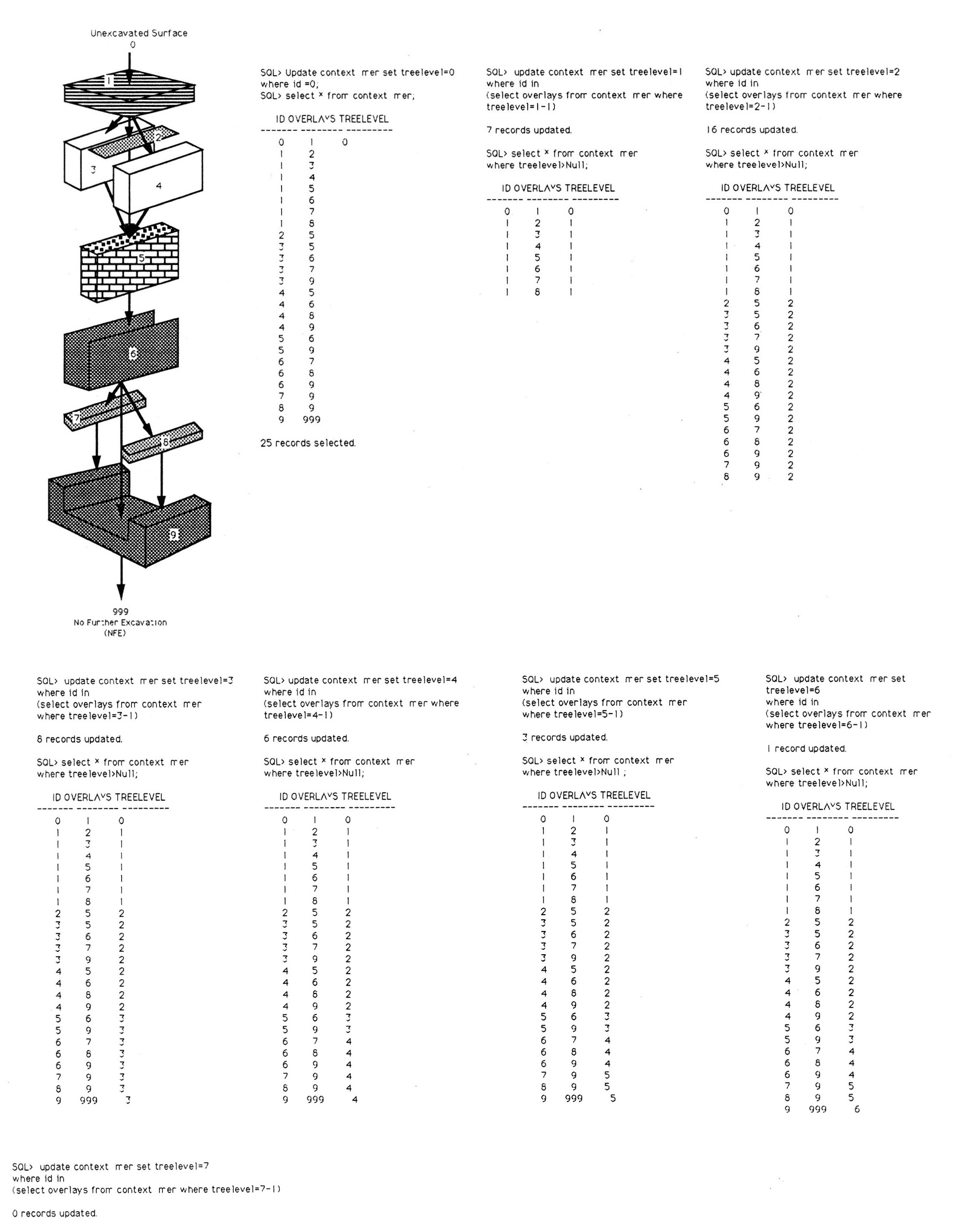 Fig. 4 - Building the stratigraphic sequence.