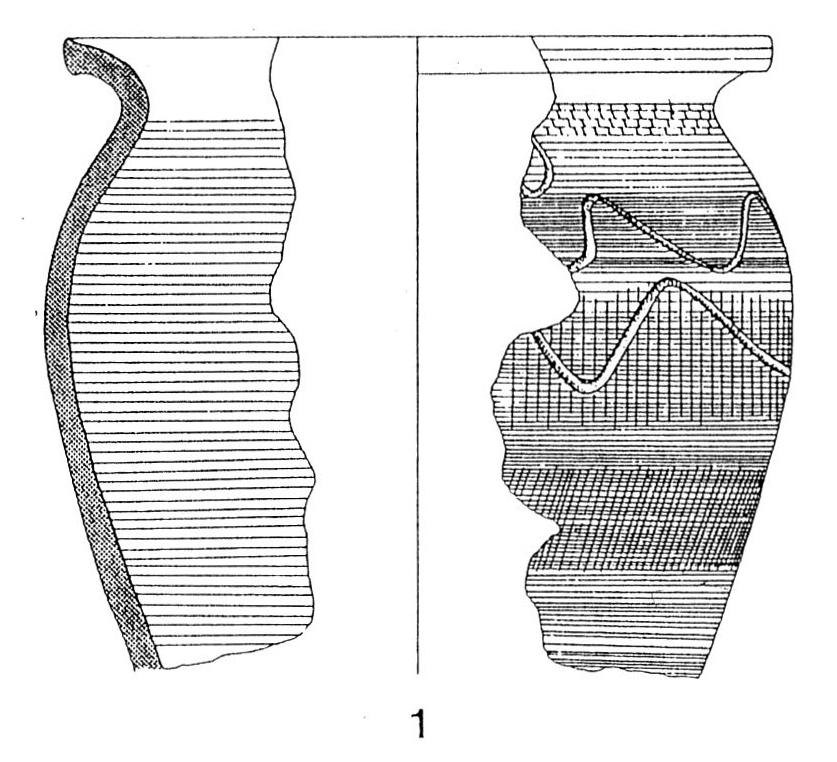 Fig. 7 Le figure da 1 a 8 sono esempi di rappresentazioni di reperti ceramici utilizzate per illustrare le caratteristiche ricorrenti (e le ambiguità) delle rappresentazioni grafi che normalmente usate nelle pubblicazioni.