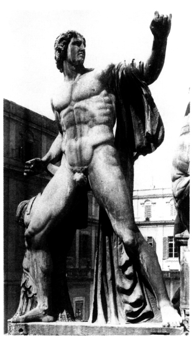 Fig. 2 - Horsetamer of the OPUS PHIDIAE; Rome, Piazza del Quirinale.