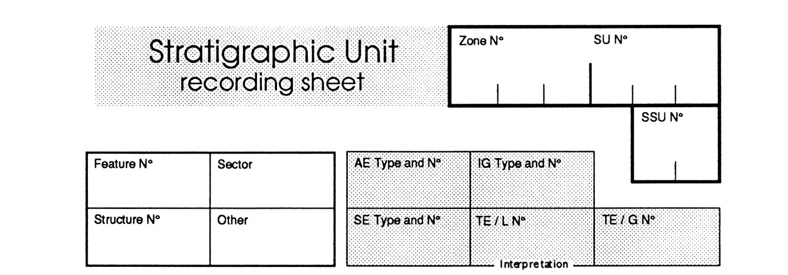 Fig. 1 - Traditional and proposed analytical structures for field excavation.