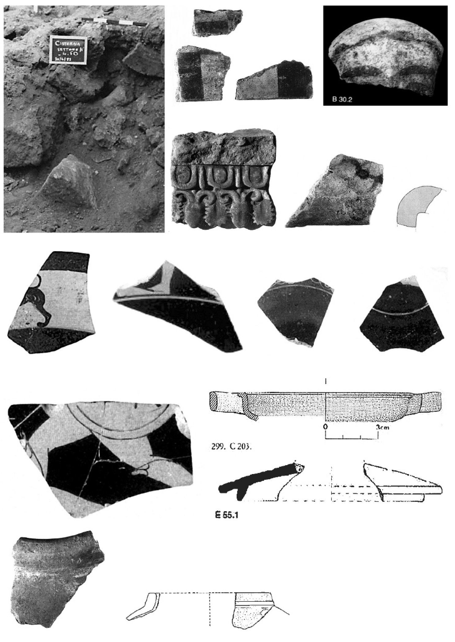 Fig. 4a – Frammenti relativi alla giornata 30 giugno 1983. Il numero delle singole figure si riferisce all’elenco contenuto nel file SGML.