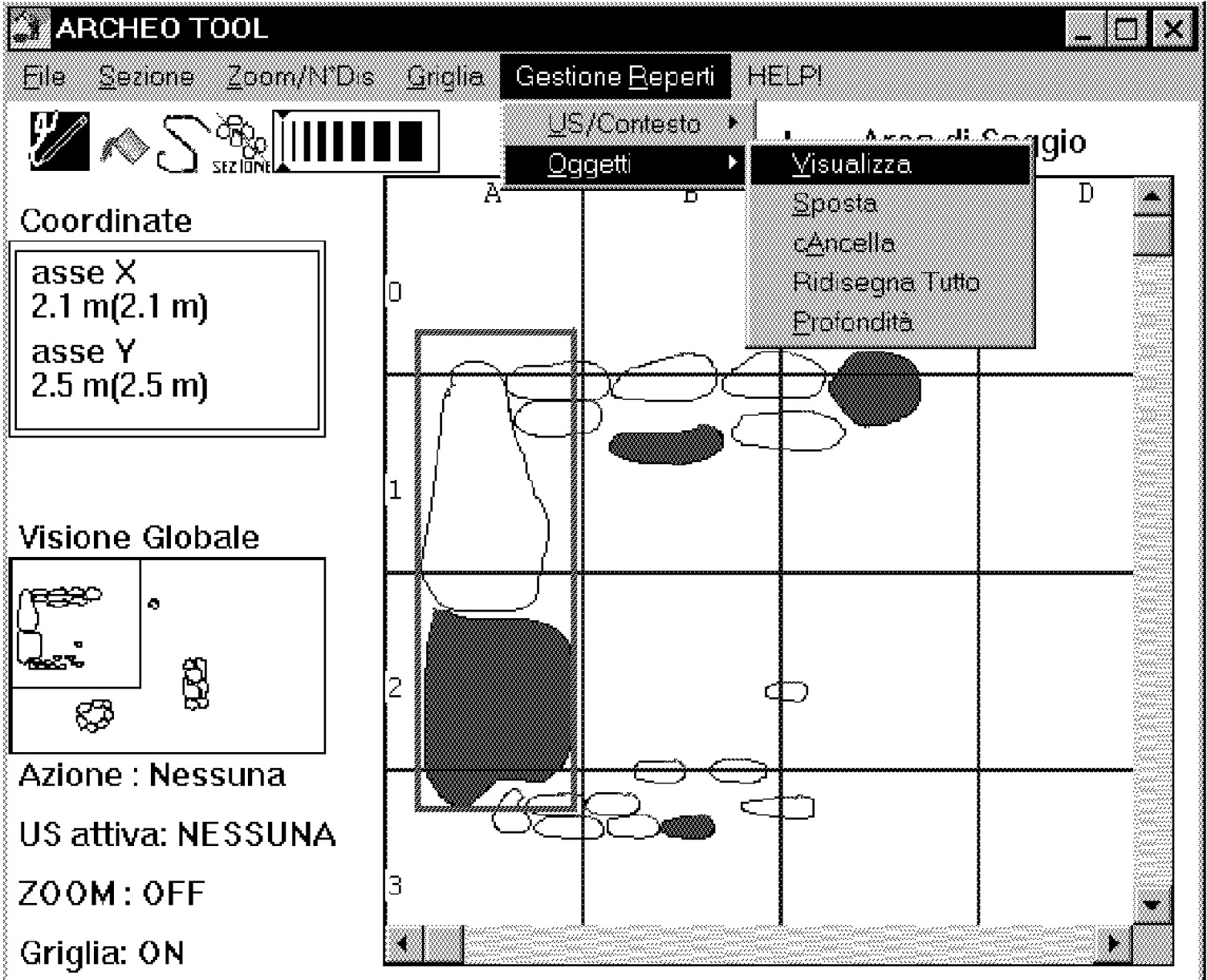 Fig. 3 – Archeo come strumento di disegno.