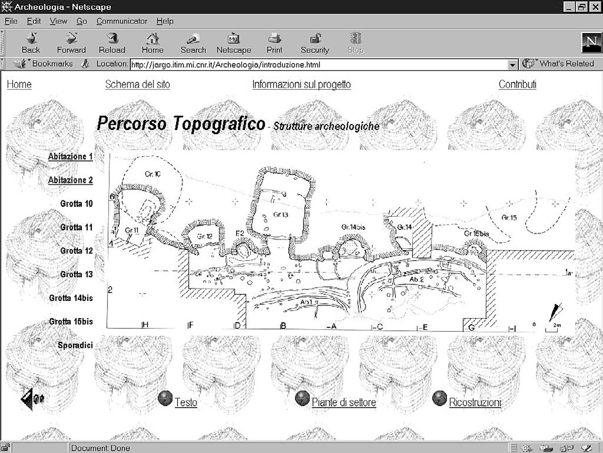 Fig. 8 – Percorso topografico: stratigrafia dell’abitazione 2.