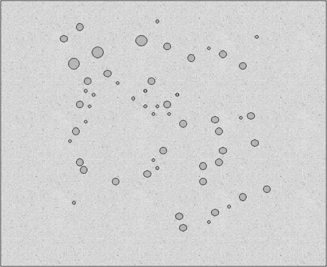 Fig. 3 – Planimetria di scavo con rilievo di buchi di palo.