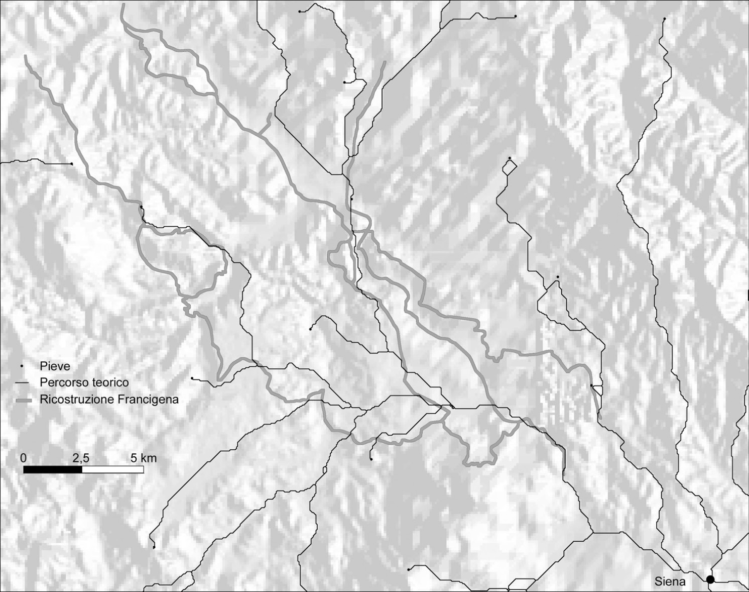 Fig. 5 – Confronto tra una ricostruzione storica e i collegamenti teorici.