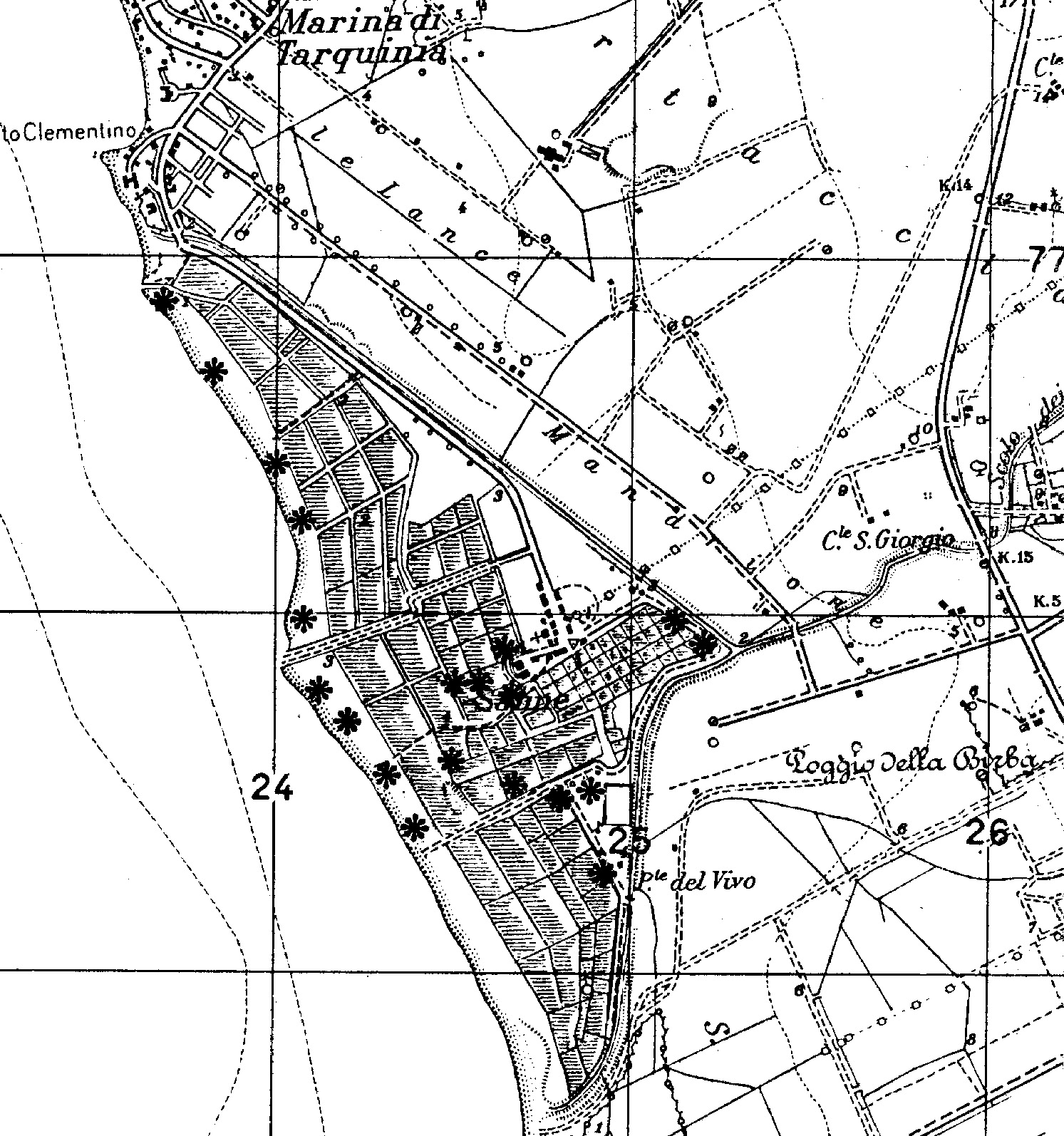 Fig. 3 – The settlements oftheSaline (1st Iron Age) (Mandolesi1994).