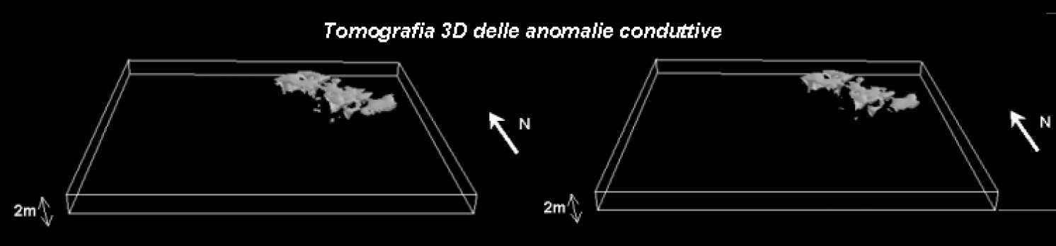 Fig. 7 – Tomografia 3D delle anomalie conduttive.