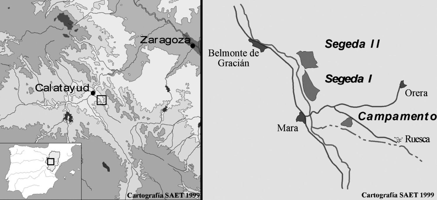 Fig. 1 – Location of Segeda.