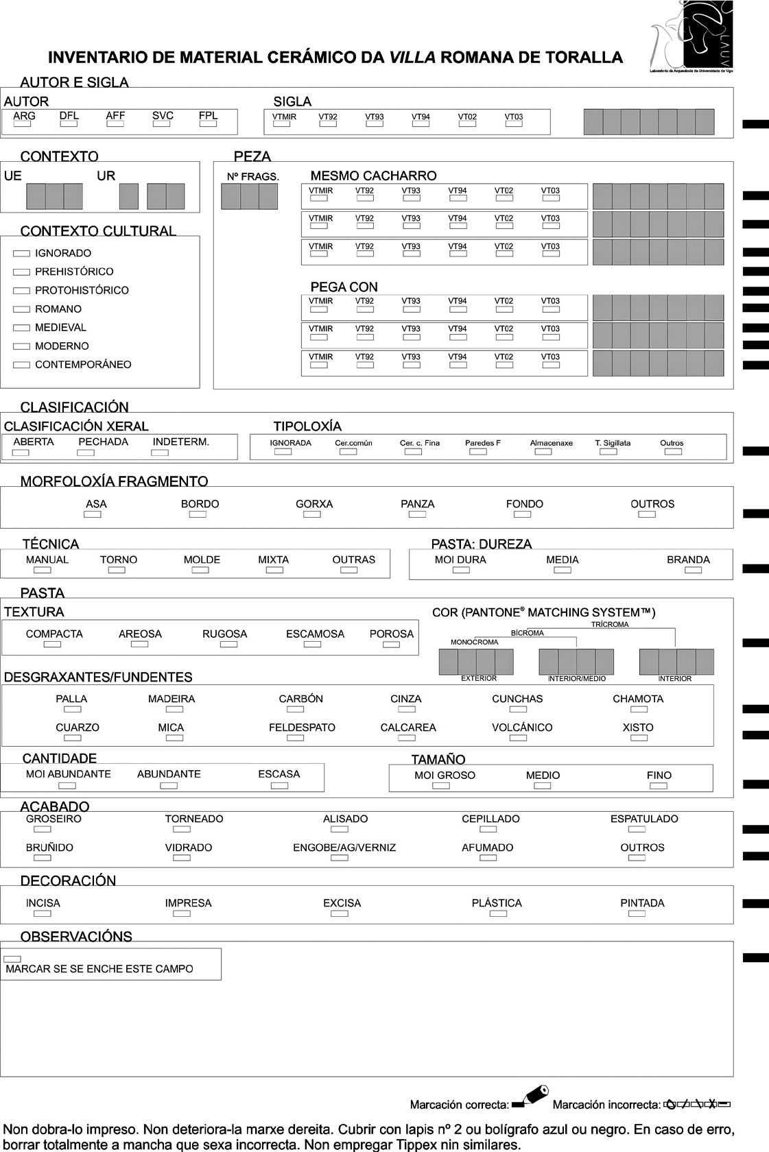 Fig. 4 – Diseño de la base de digitalización.