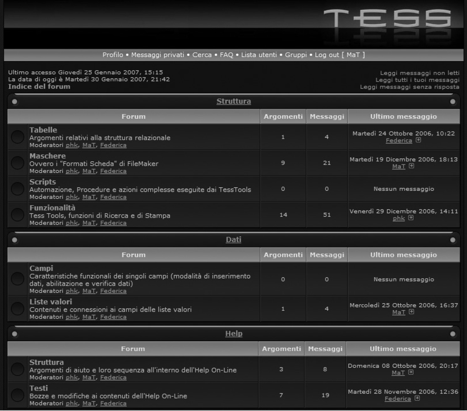 Fig. 14 – Il TessForum.