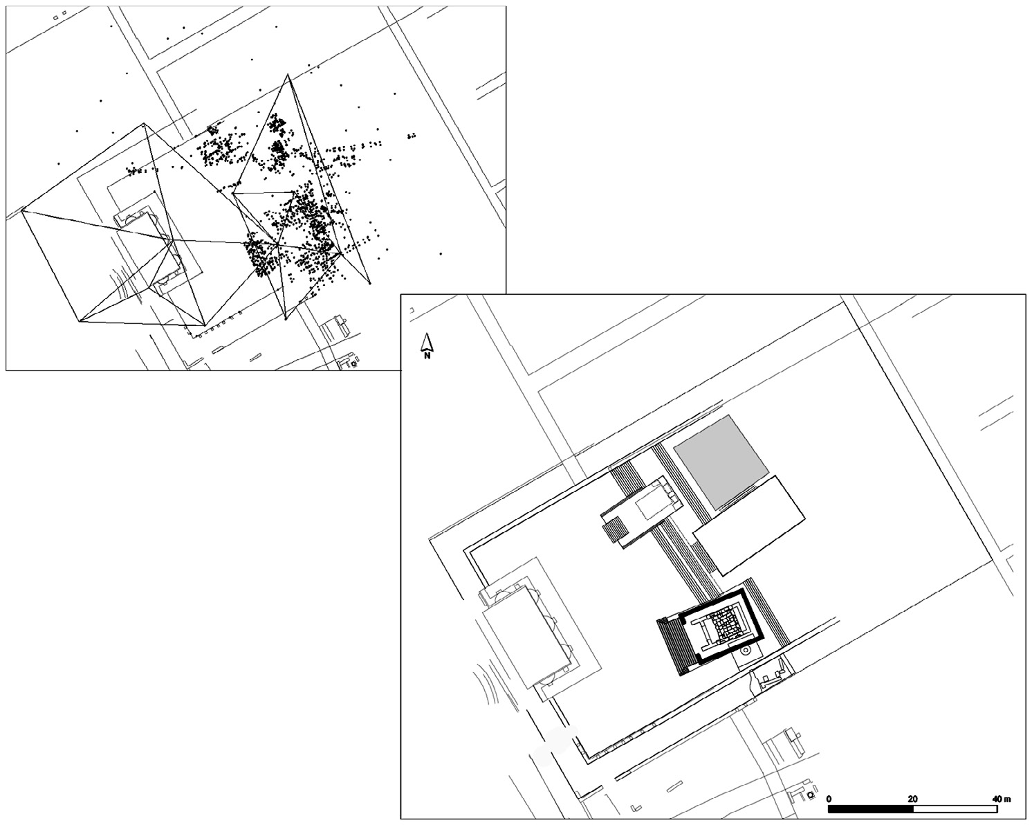 Fig. 9 – Integrazione del rilievo generale. Area del Santuario di Apollo.