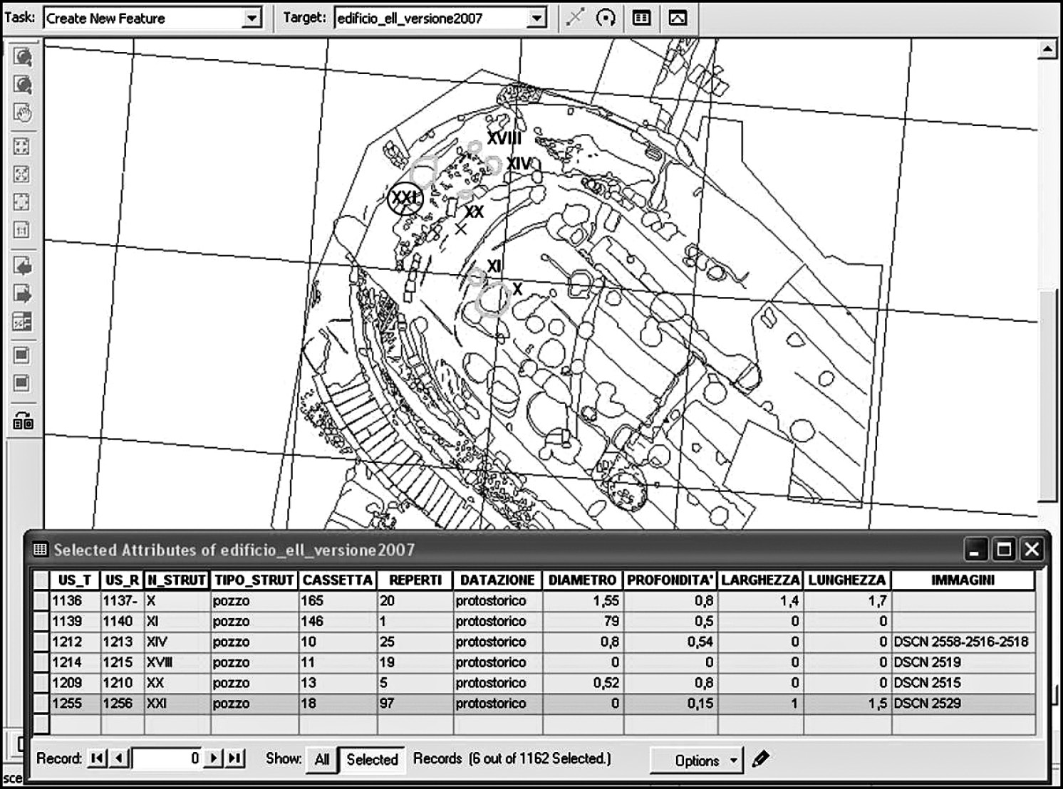 Fig. 10 – Esempio di interrogazione del geodatabase.