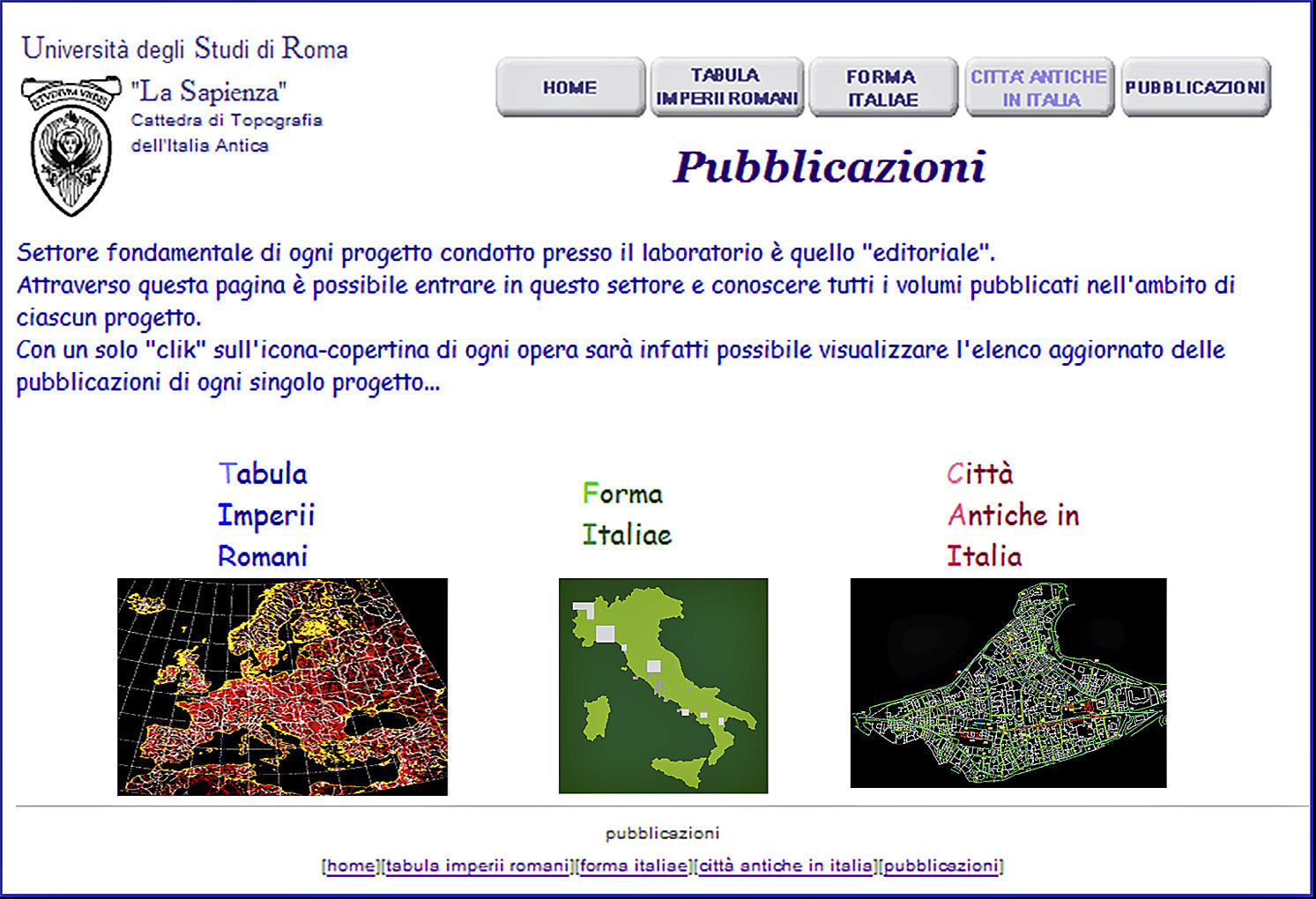 Fig. 5 – The Territorial Information System developed by the Lazio Region.