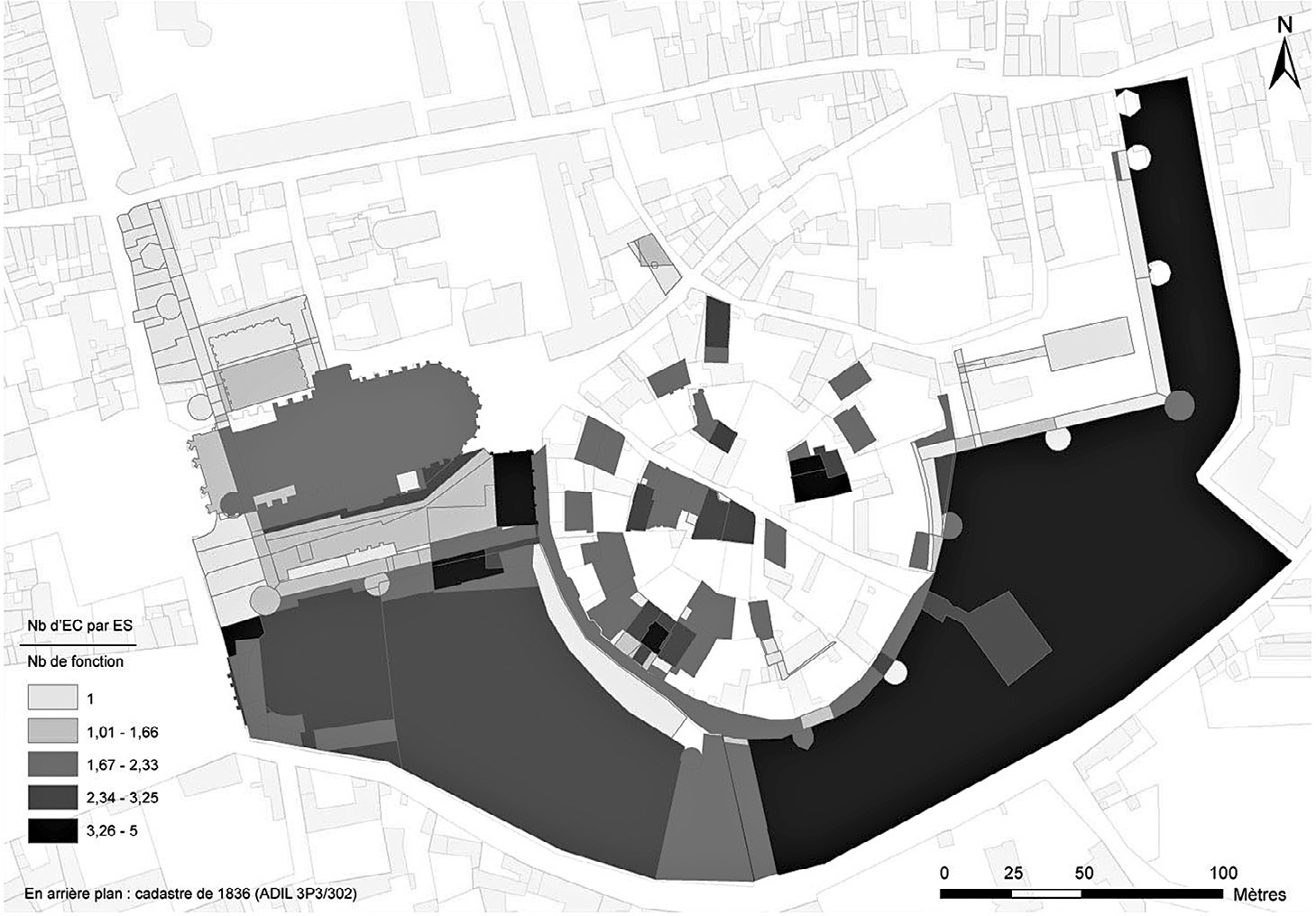 Fig. 12 – Map of the continuation over time of social uses.