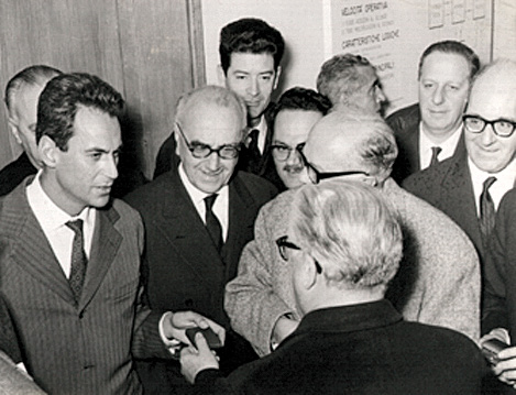 Fig. 2 – Ilprof. Gerace incontra le autorità alla fine degli anni ’50.