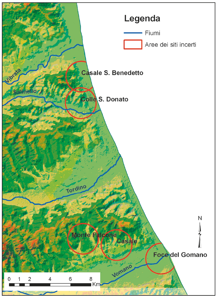 Fig. 3 – Aree relative ai siti incerti.