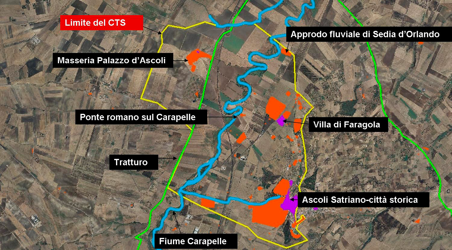 Fig. 5 – The Stratified Topographical Context in Carapelle River Valley.