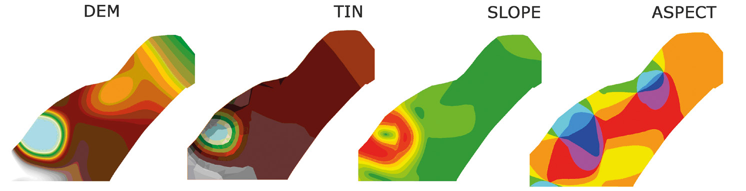 Fig. 3 – DEMs products.