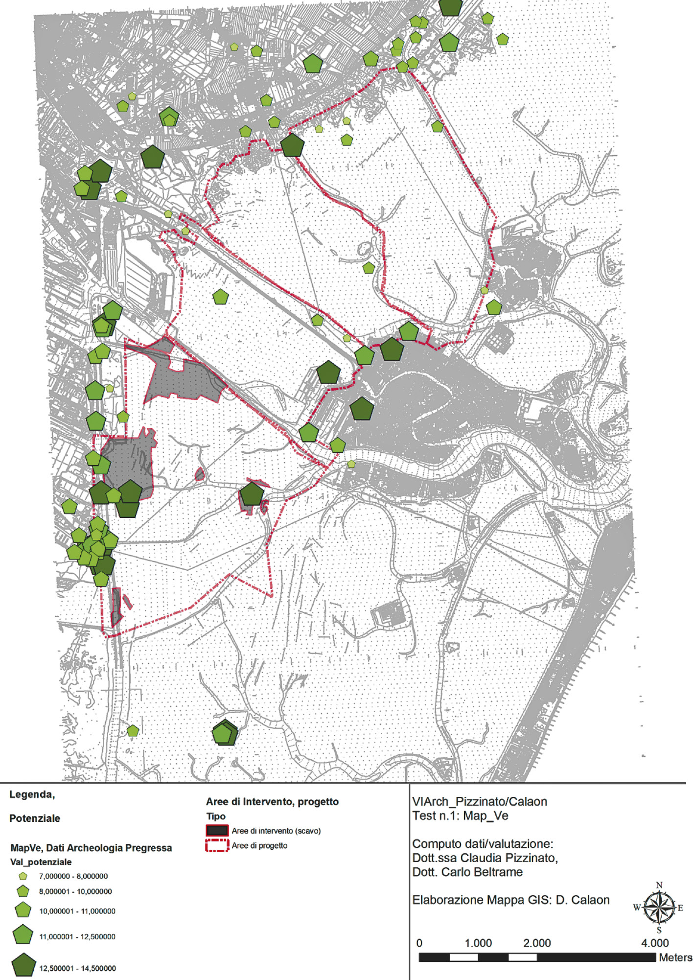 Fig. 2 – Le caratteristiche del “potenziale” archeologico in Map_Ve.