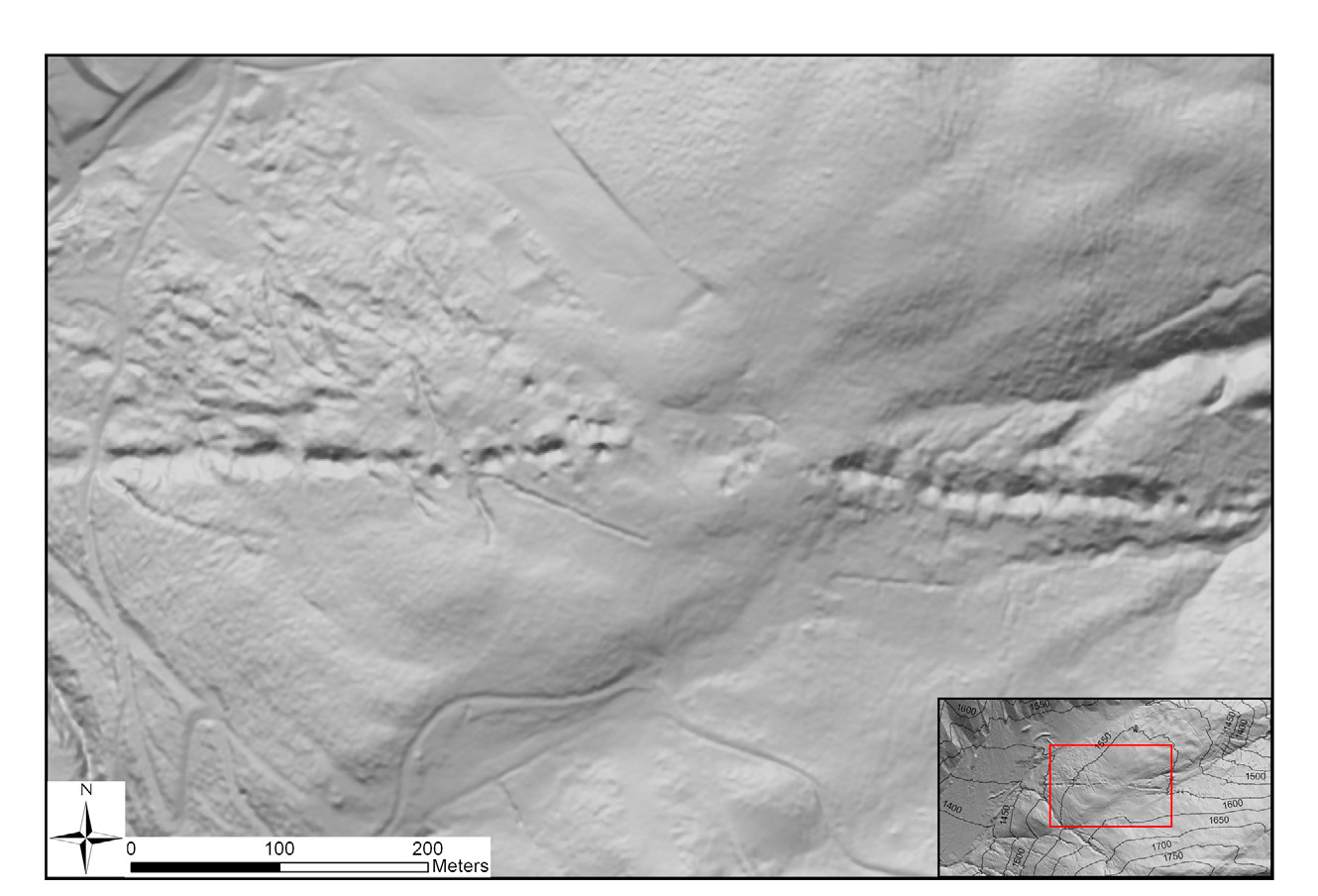 Fig. 4 – Visualisation of the mining extraction impacts in the Mitterberg region.