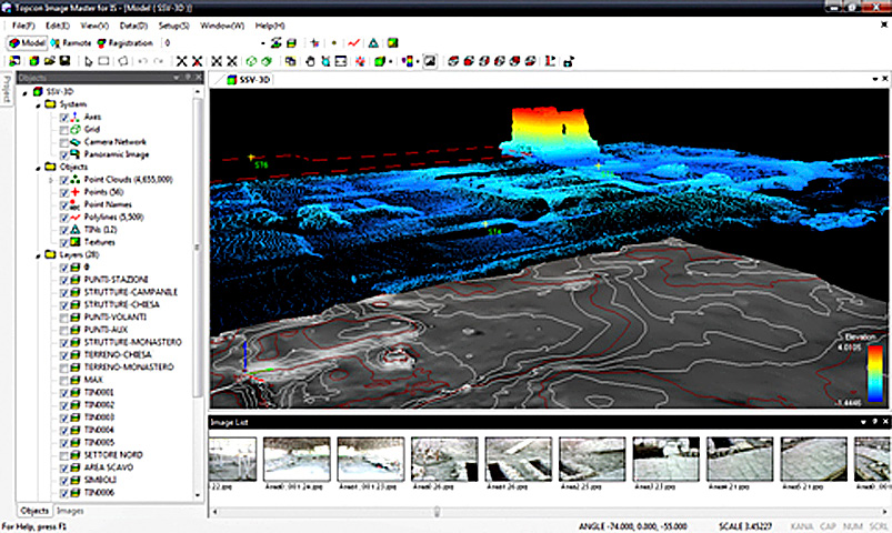 Fig. 5 – Screenshot dell’interfaccia di lavoro dell’Image Master Pro.