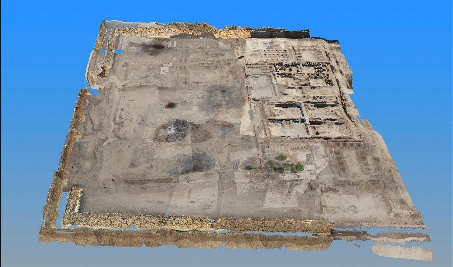 Fig. 6 – 3D photogrammetric survey of the first sector of Palacio Rivero (Colosi et al. 2011, fig. 6).