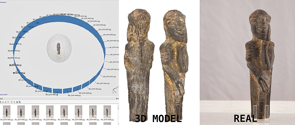 Fig. 5 – Golden fibula, 3D model realized by hand in 3D Studio Max.