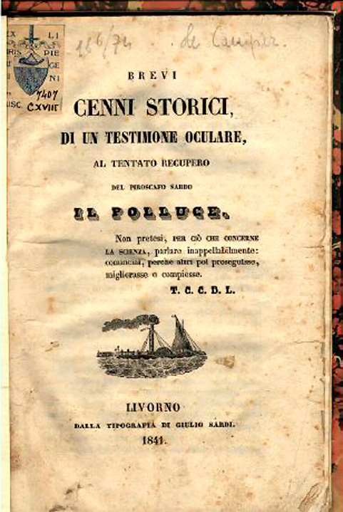 Fig. 6 – Una fonte a stampa relativa al Polluce.