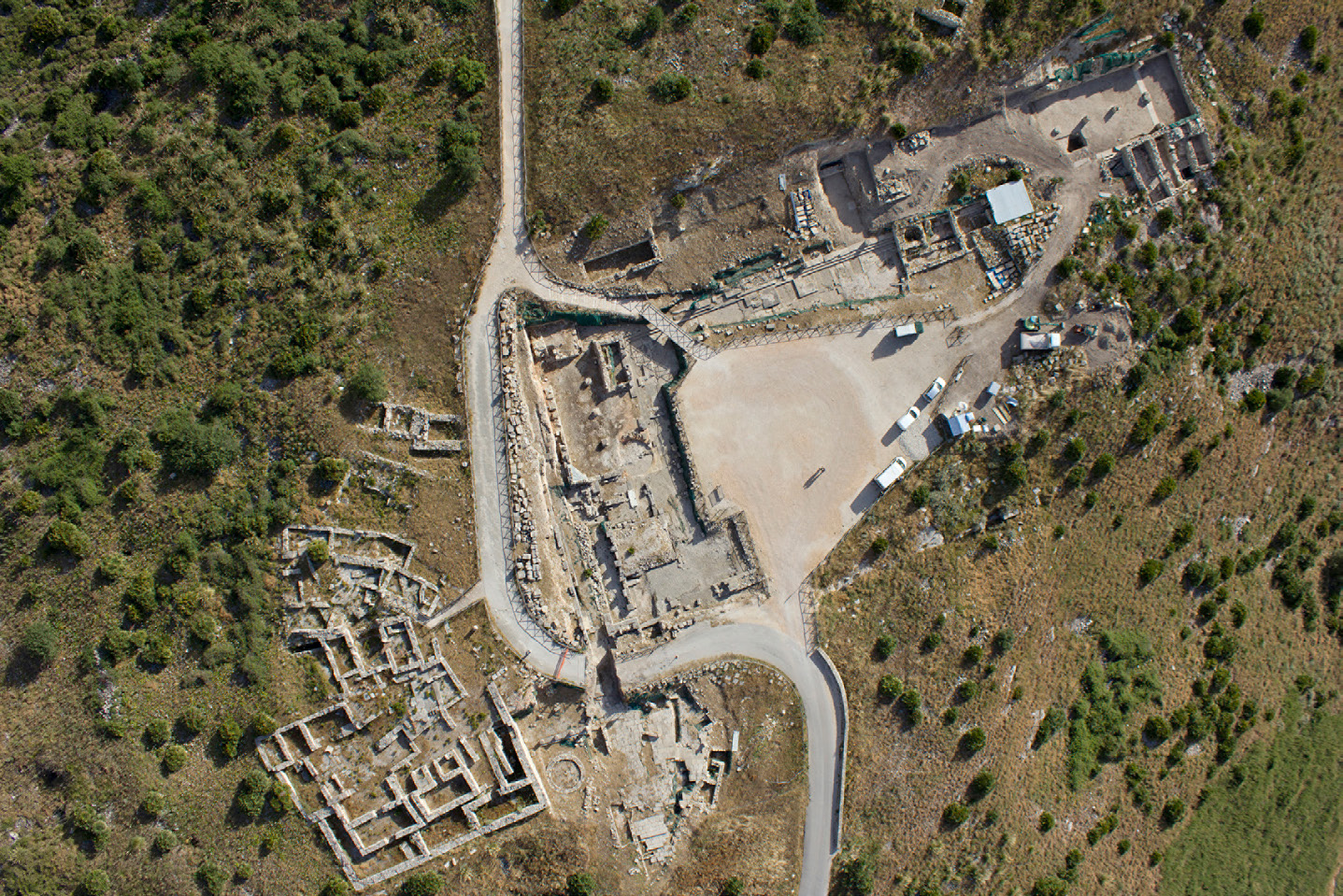 Fig. 2 – Aerial view of the agora of Segesta.