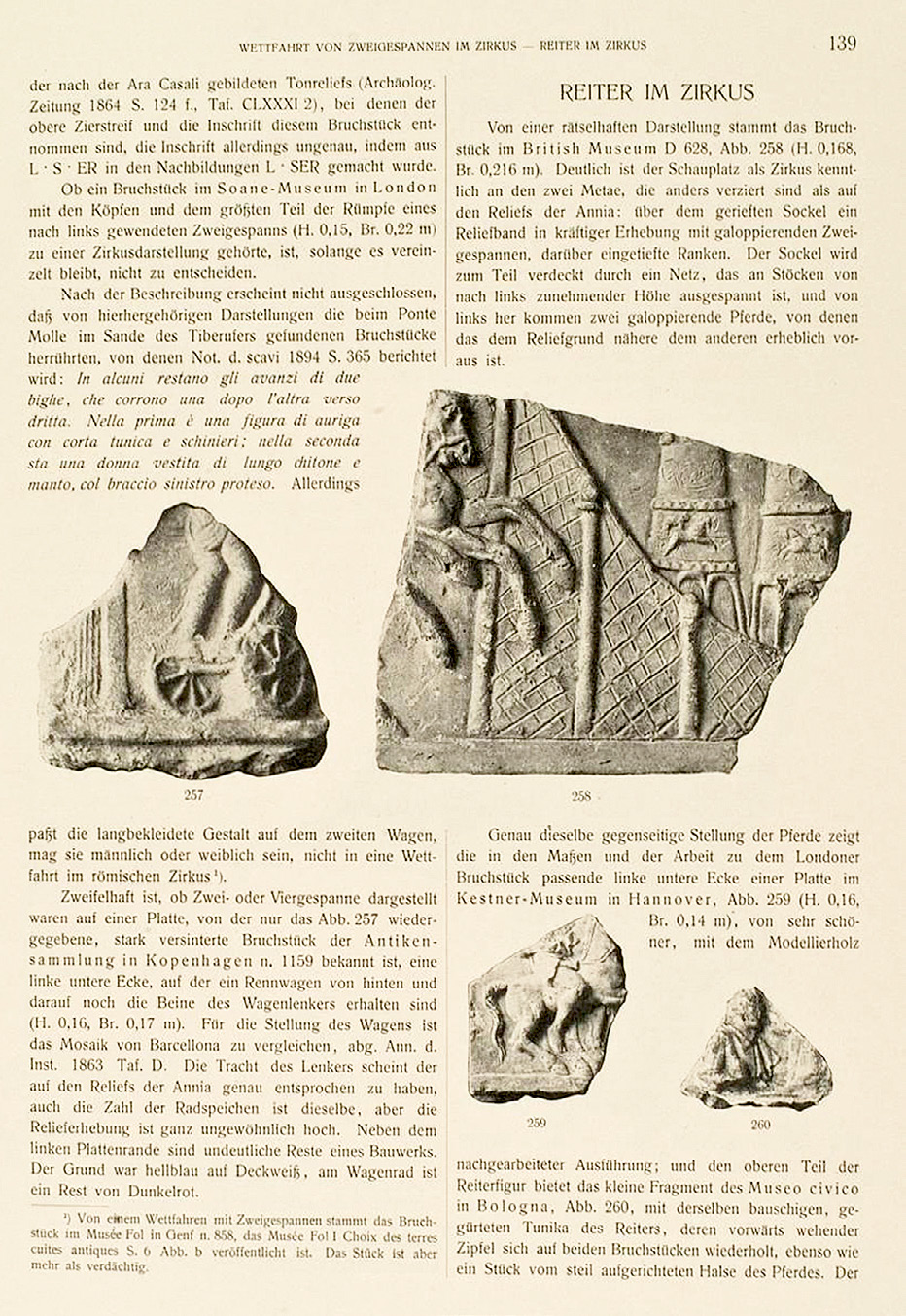 Fig. 1 – Esempio di come nelle pubblicazioni del primo Novecento si preferiva per le illustrazioni l’uso della fotografia al disegno, nonostante il suo costo elevato (H. von Rohden, H. Winnefeld, Architektonische Römische Tonreliefs der Kaiserzeit, Berlin 1911).