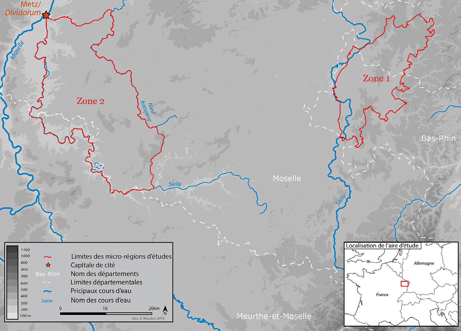 Fig. 4 – Localisation des secteurs d’étude.