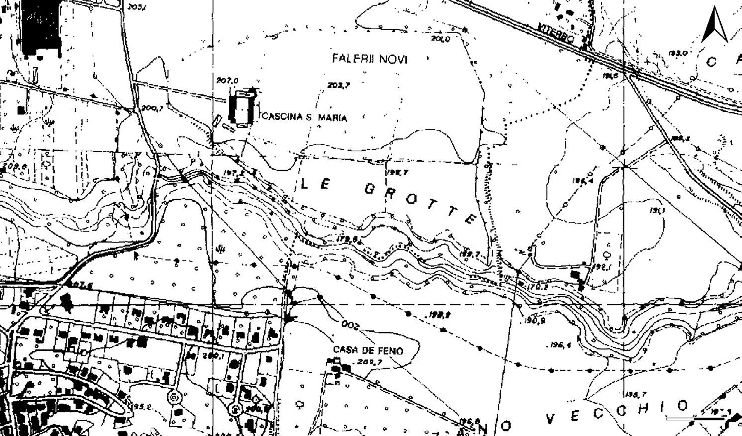 Fig. 1 – L’area di Falerii Novi (Carta Tecnica Regione Lazio 1:10.000).