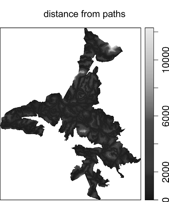 Fig. 6 – Map of the additional covariate used in Model 4.