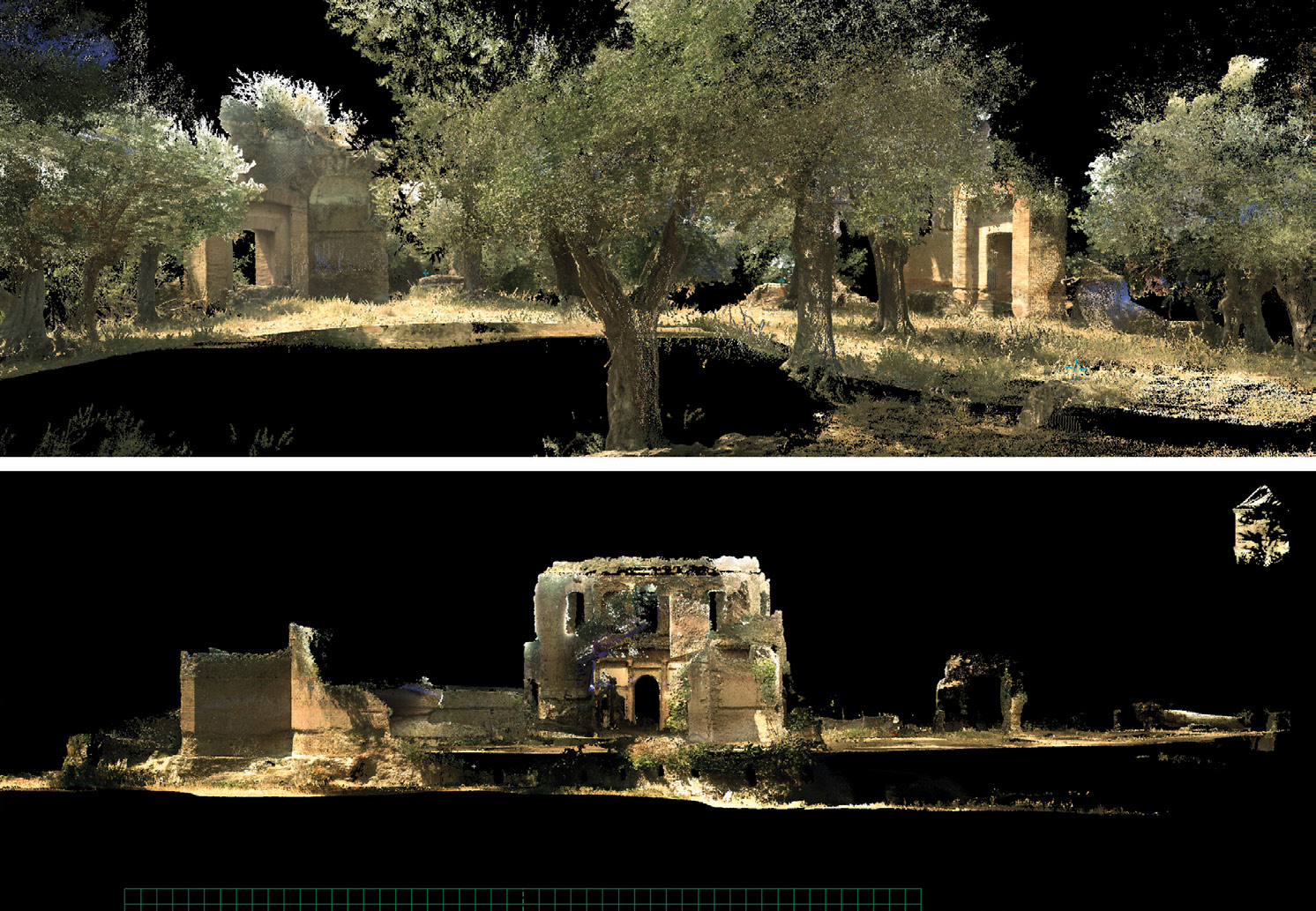 Fig. 5 – Villa Adriana, Accademia, scansione laser (L. Martino).