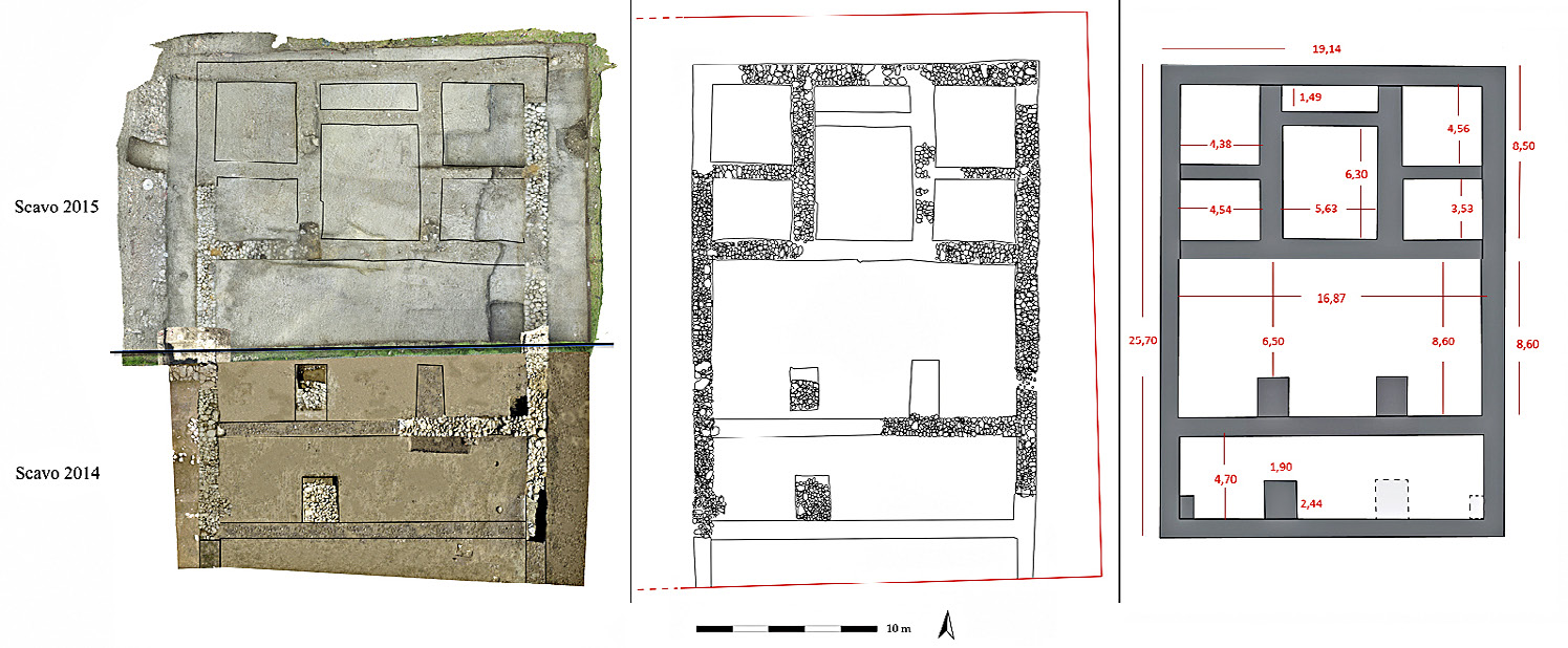 Fig. 2 – Tuscanic Temple uncovered in 2014-2015.