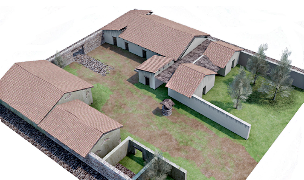 Fig. 5 – Virtual reconstruction of Regio IV, 2 – House 1.