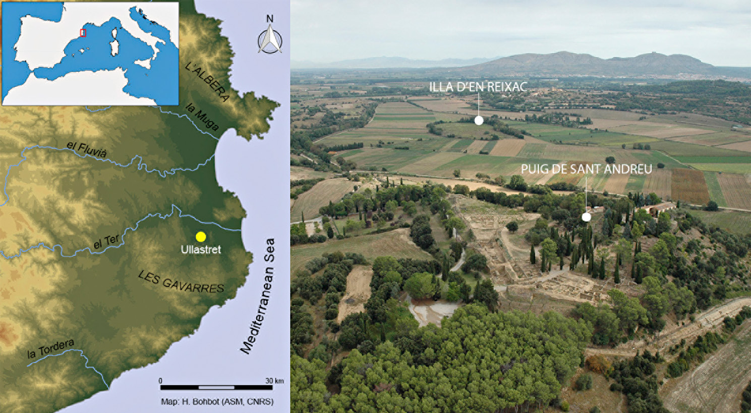 Fig. 1 – Map showing the location of the Iron Age complex of Ullastret.