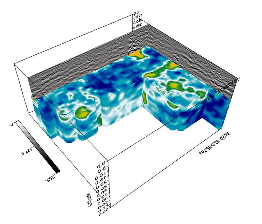 Fig. 3 – 3D slice-map of the pastas of the House III A (insula III).