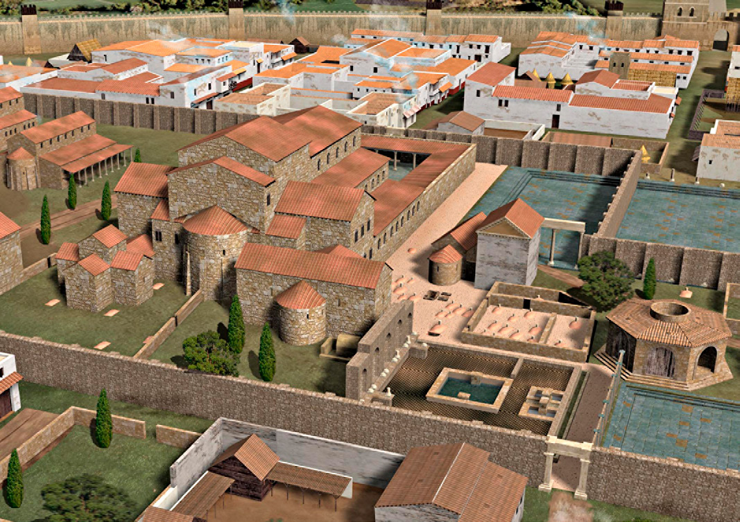 Fig. 2 – Episcopal Complex reconstruction, 2003 version. Archive of SIAM (Secció d’Investigació Arqueològica Municipal, València).