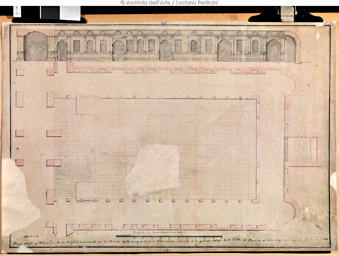 Fig. 1 – Plan view drawn by Bardet de Villeneuve.