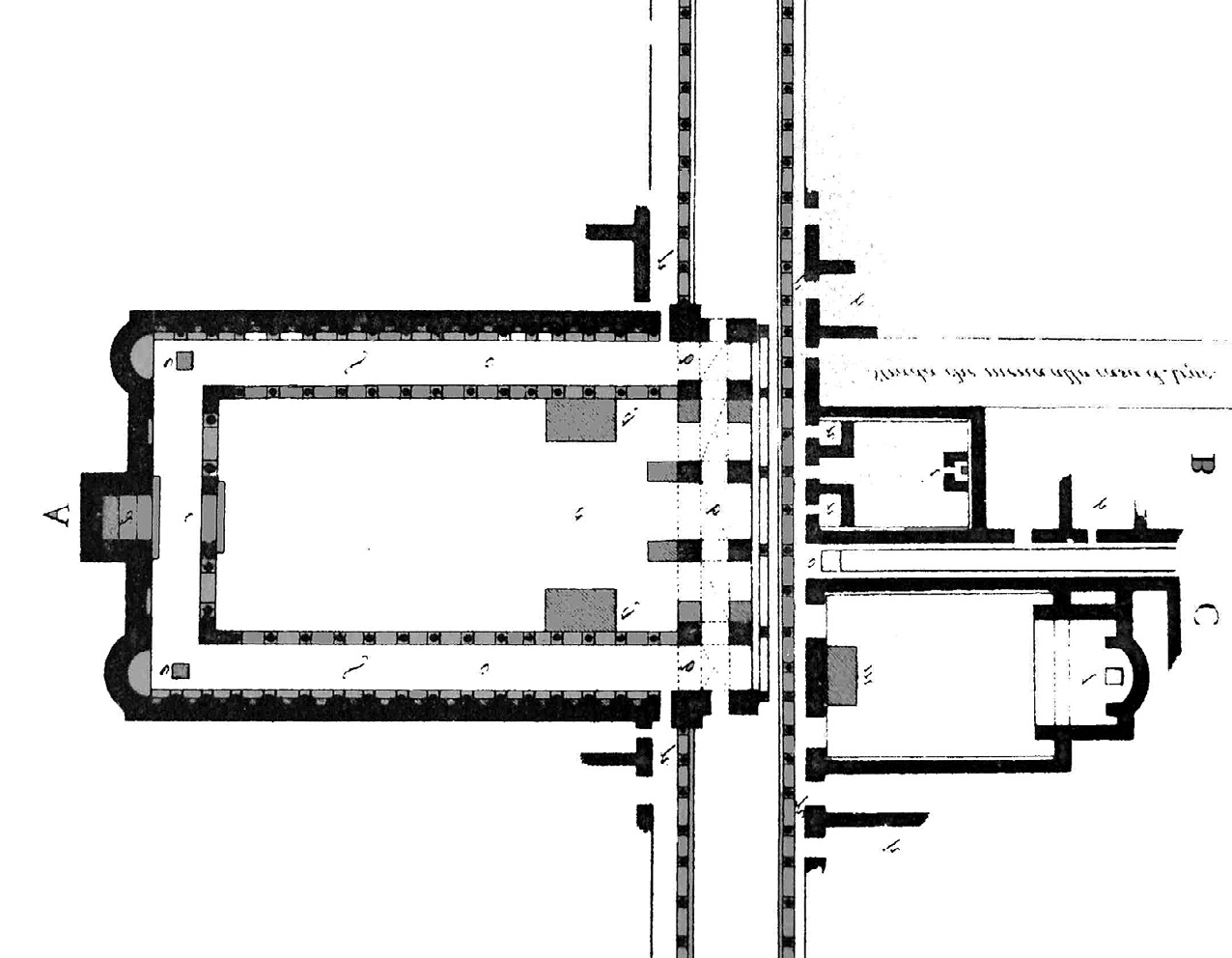 Fig. 2 – Plan view drawn by J.-C. Bellicard.