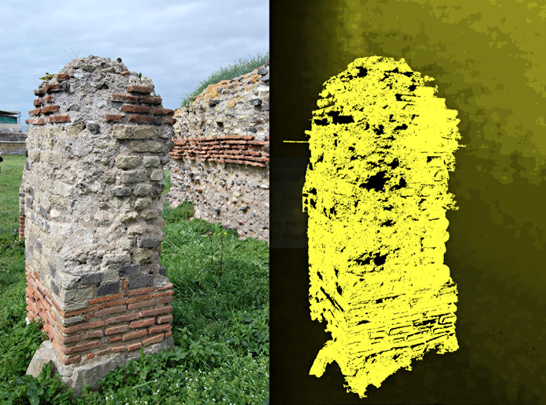 Fig. 3 – RGB-D scan survey: colorimetric information (right) and depth map (left).