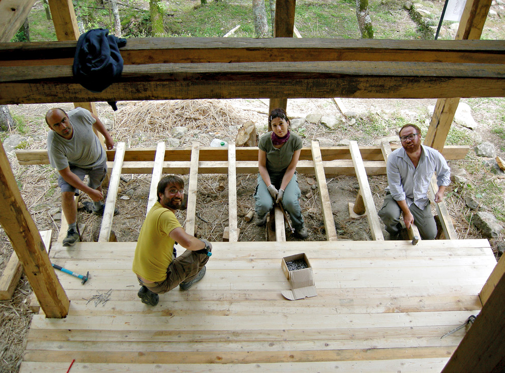 Fig. 6 – The floor planking.