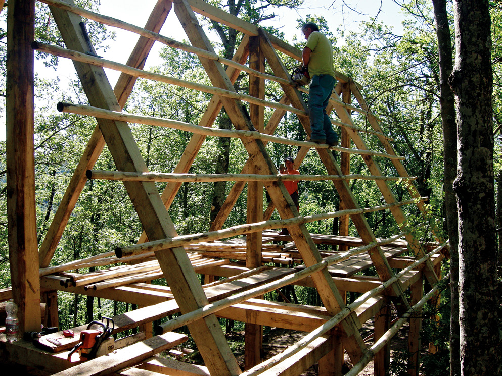 Fig. 7 – The roof’s purlins.