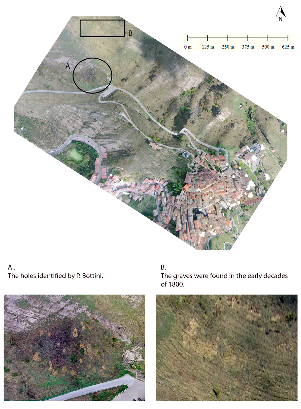 Fig. 1 – 3D Model and DEM of the peak of Mount Siri.