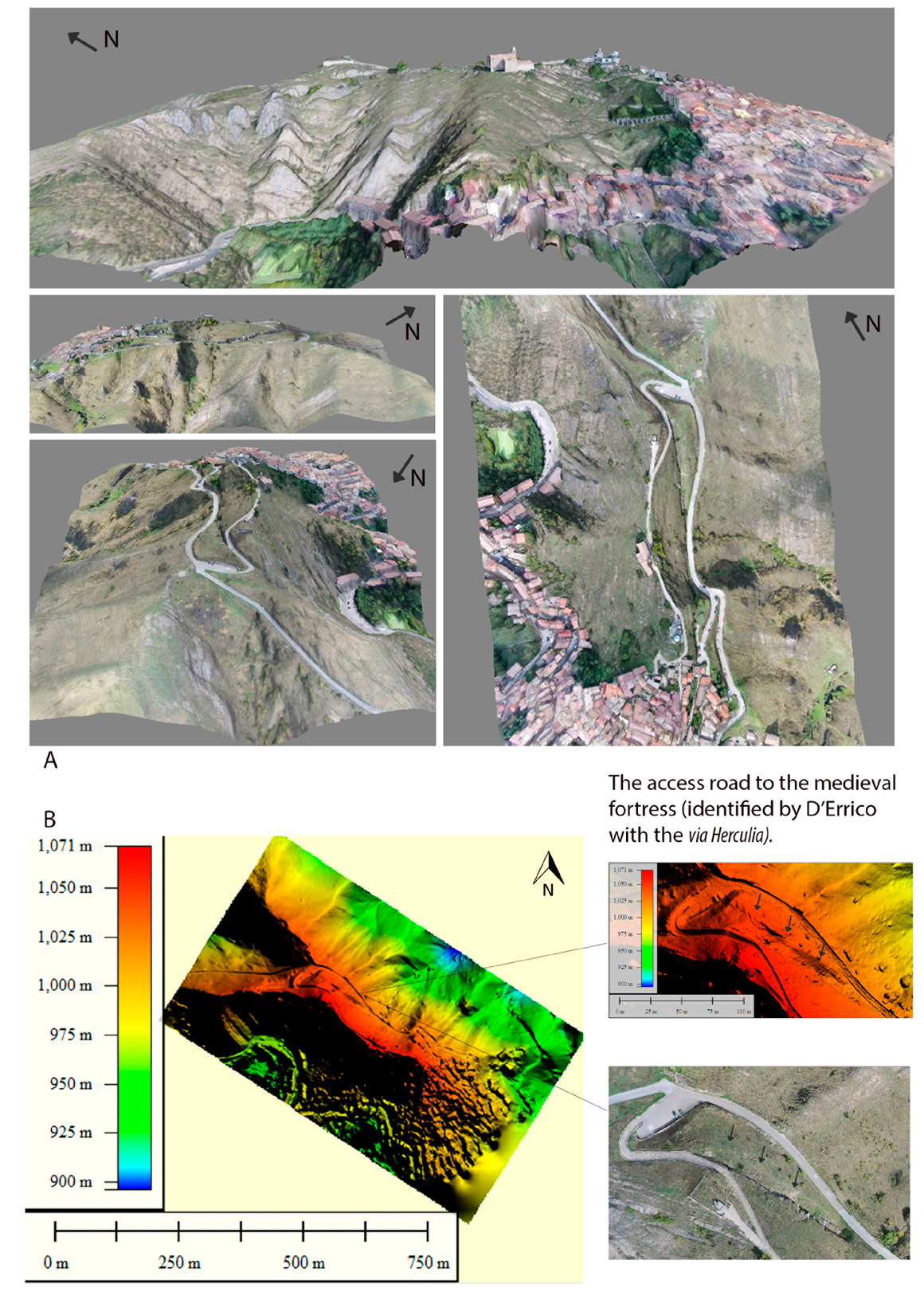 Fig. 2 – Orthophoto of the peak of Mount Siri.