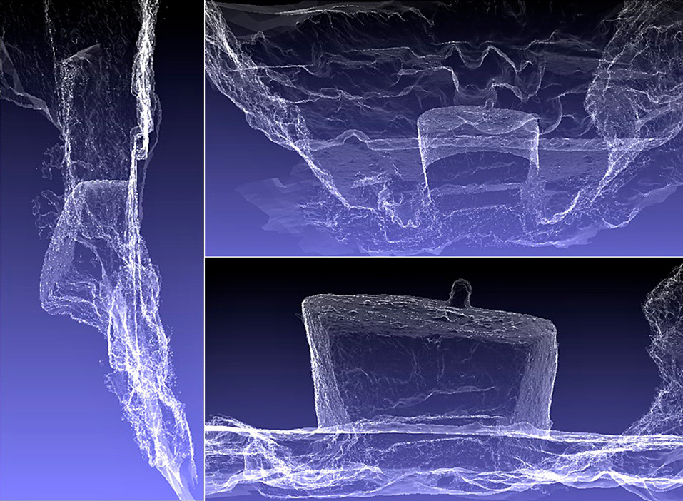 Fig. 1 – 3D model of the “Tombe doriche”, necropolis of Fosso dell’Acqua Alta in Norchia.