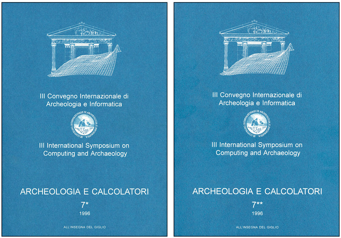 Fig. 5 – Copertina di «Archeologia e Calcolatori», 7, 1996.